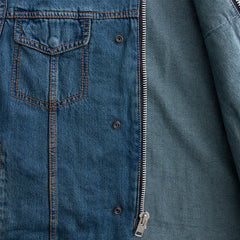 Midnight Rider Men's Denim Motorcycle Vest