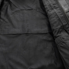 Nocturne Men's Platinum Leather Motorcycle Vest