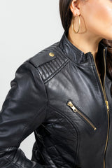 ModMist Womens Fashion Leather Jacket