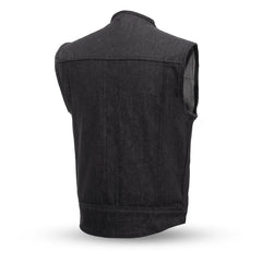 Broadway Burnish Men's Motorcycle Denim Vest