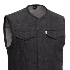 Broadway Burnish Men's Motorcycle Denim Vest
