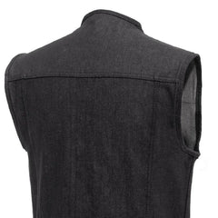 Broadway Burnish Men's Motorcycle Denim Vest