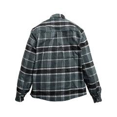 Grey Ghost Men's Plaid Motorcycle Shirt - Durable Canvas Flannel