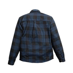 Grey Ghost Men's Plaid Motorcycle Shirt - Durable Canvas Flannel