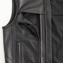 FitLayer - Men's Motorcycle Leather Vest