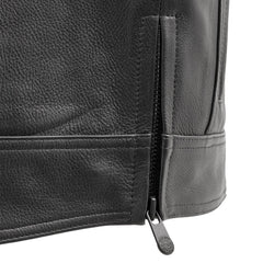 FitLayer - Men's Motorcycle Leather Vest