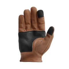 Roper DBL Palm Men's Motorcycle Leather Gloves Men's Gloves First Manufacturing Company Black Brown XS 