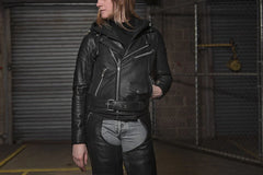 RiderGlam Women's Motorcycle Leather Jacket