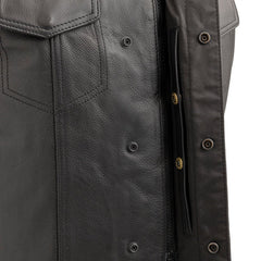 Metro Men's Motorcycle Leather Vest