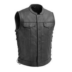Metro Men's Motorcycle Leather Vest