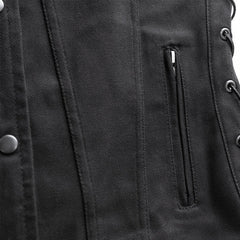 Twill Women’s Classic Motorcycle Riding Vest