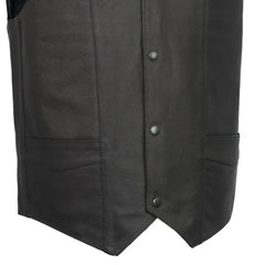 Top Shot Men's Motorcycle Leather Vest