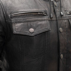 Gearshift Guard Men's Motorcycle Leather Jacket